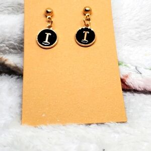 7/$10 I Initial Earrings, New
